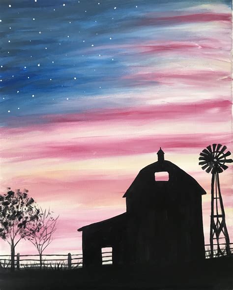 Patriotic Sky Simple Canvas Paintings, Diy Canvas Art Painting, Night Painting, Summer Painting ...