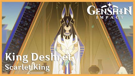 Scarlet King (King Deshret) Cutscene - Genshin Impact - YouTube