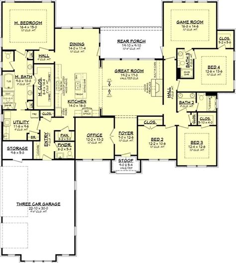 Ranch Style Floor Plans With Basement