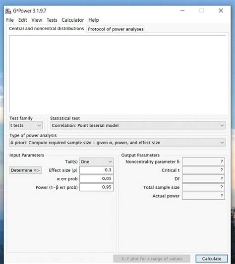 How To Determine Sample Size From G*Power