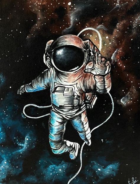 20% of all sales are donated. -Art print of an astronaut in space. -Print of an original ...