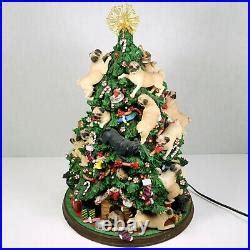 Danbury Mint Pug Christmas Tree Rare Decoration All Lights Tested ...