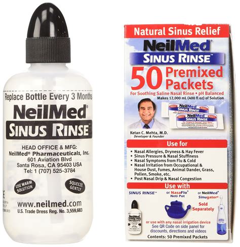 NeilMed Sinus Rinse, Premixed 50 Sachets, Pack of 2 765857716923 | eBay