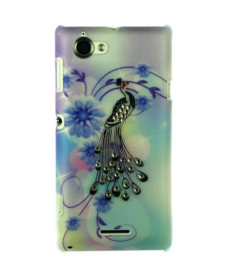 Dressmyphone Peacock Design Back Cover for Sony Xperia L S36H - Multi - Plain Back Covers Online ...