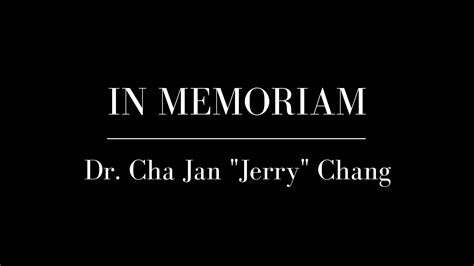 Remembering Dr. Cha Jan “Jerry” Chang | Pitt Business