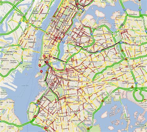 NYC traffic map - New York traffic map (New York - USA)