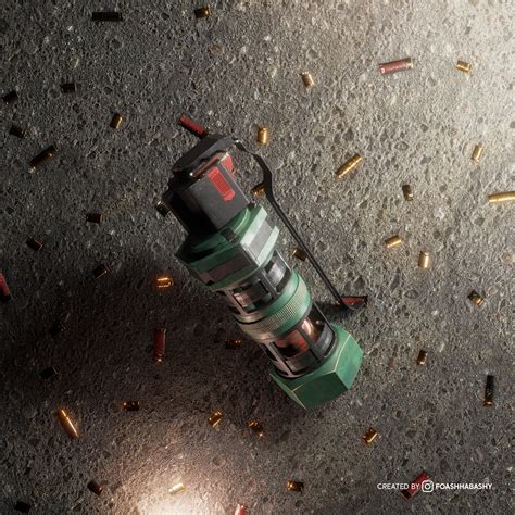 Modern Stun Grenade | Game ready asset :: Behance