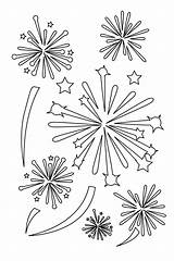 Fireworks Coloring Pages  Home sketch template