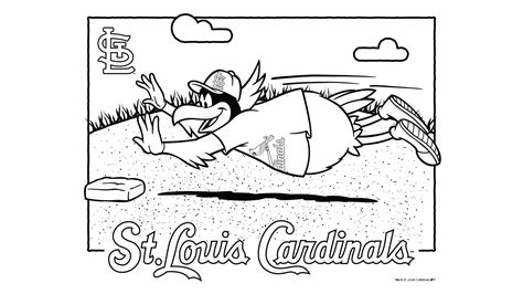 St Louis Cardinals Coloring Pages - Home Interior Design