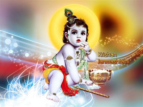 HD wallpaper: Baby Krishna, Lord Krisha digital art, Festivals / Holidays, God | Wallpaper Flare