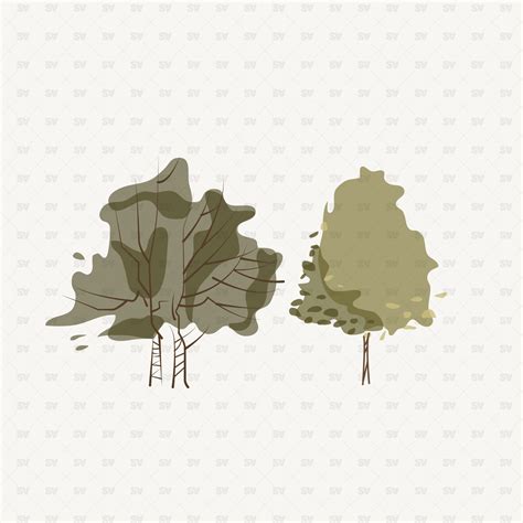 Vector Architectural Trees | Download AI PNG | Studio Alternativi