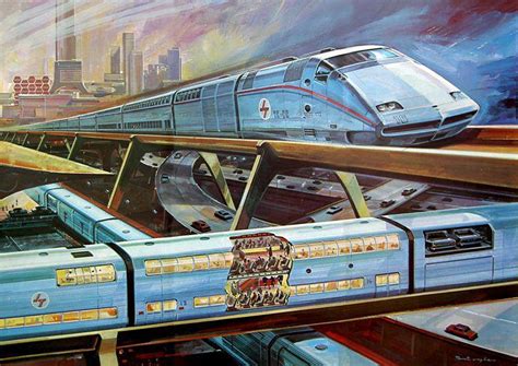 Futuristic Train Cutaway by Klaus Bürgle [750 x 531] : r/ThingsCutInHalfPorn