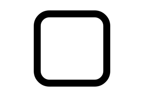 Free Download Check box empty rounded square Icon Webfont - Shapes ...