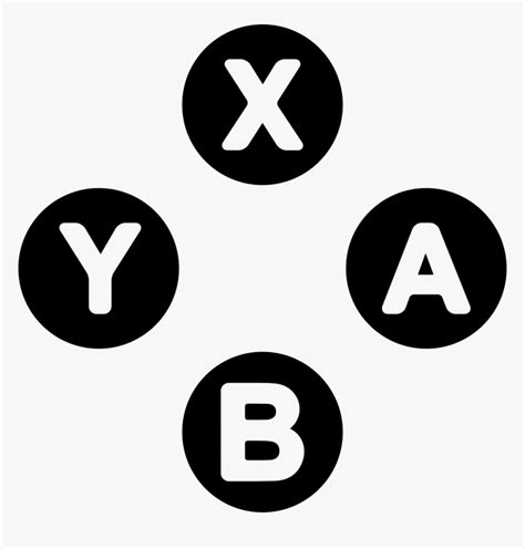 Xbox Buttons - Xbox Controller Buttons Logo, HD Png Download - kindpng