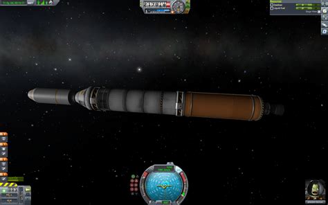 Got this big thing to Kerbin orbit for only 190K by landing first 2 stages (not pictured) to ...