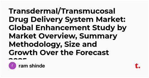 Transdermal/Transmucosal Drug Delivery System Market: Global Enhancement Study by Market ...