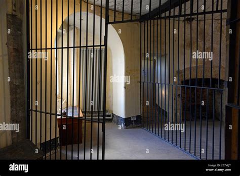 View of cells in Oxford castle museum, for many centuries a prison ...