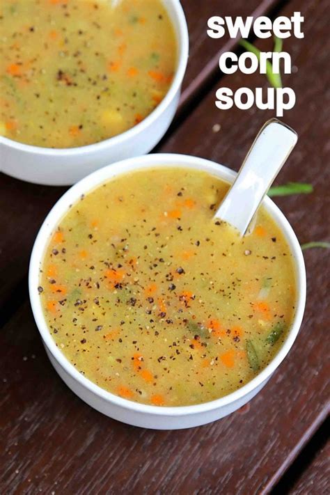 sweet corn soup recipe | sweet corn veg soup | chinese sweet corn soup