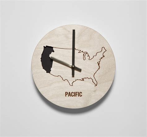 Pacific Time Zone Wall Clock – Reed Wilson Design