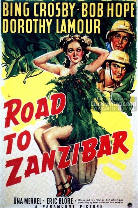 Road to Zanzibar: Bob Hope & Bing Crosby (1941) - Click Americana