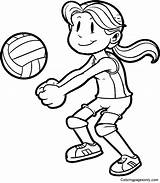 Volleyball Coloring Pages To Print  Free Printable sketch template