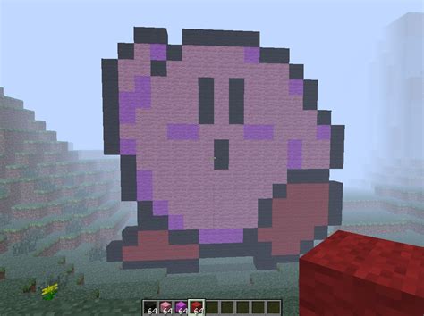 KIRBY! pixel art Minecraft Project