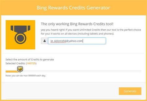 Hello. Bing Rewards Credits Generator is unique kind of program in ...