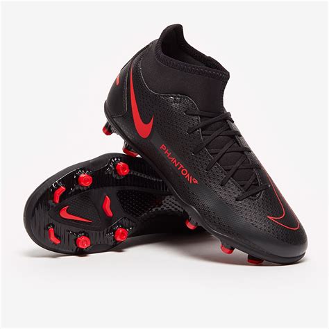 Nike Kids Phantom GT Club DF FG/MG - Black/Chile Red/Dark Smoke Grey ...