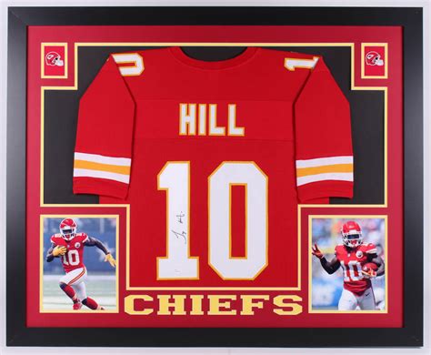 Tyreek Hill Signed Chiefs 35x43 Custom Framed Jersey (JSA COA ...