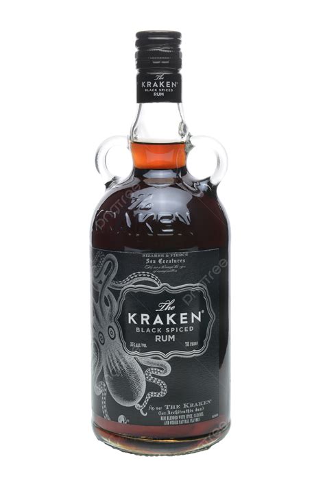 Kraken Balck Spiced Rum Mythical, Caribbean, Sea, Squid PNG Transparent ...