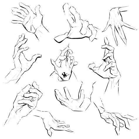 Hands study, which one do you like the most? : DigitalArt