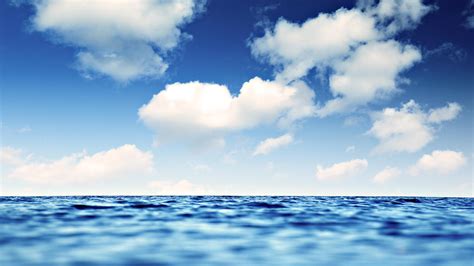 Blue Sky Over The Ocean wallpaper | nature and landscape | Wallpaper Better