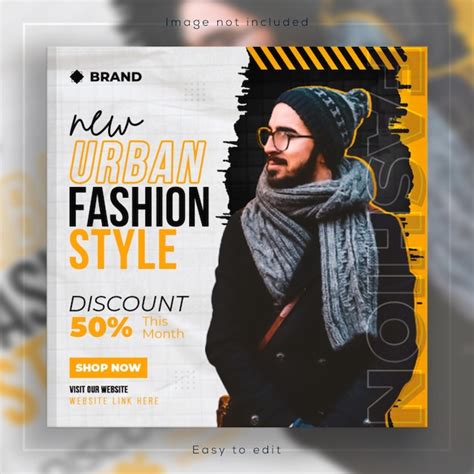 Premium PSD | Fashion social media Banner and Instagram Post template ...