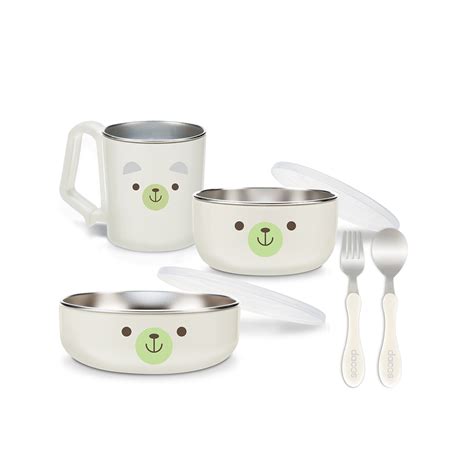 dacos Baby Stuffed Stainless Steel Cutlery Set - Bear | SUNYA MULTIMEDIA TECHNOLOGY COMPANY