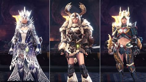 MHW Iceborne | All Female Master Rank Armors - YouTube