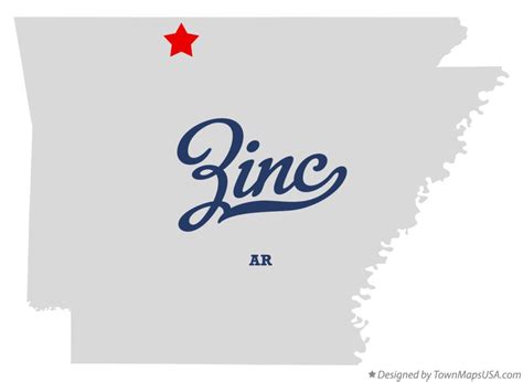 Map of Zinc, AR, Arkansas