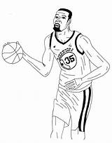 Kevin Durant Coloring Page sketch template