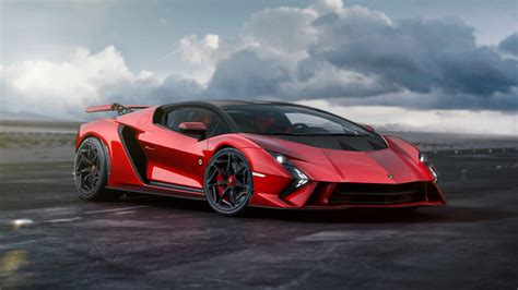 Red Lamborghini Invencible 2024 Car 4K 5K HD Cars Wallpapers | HD ...