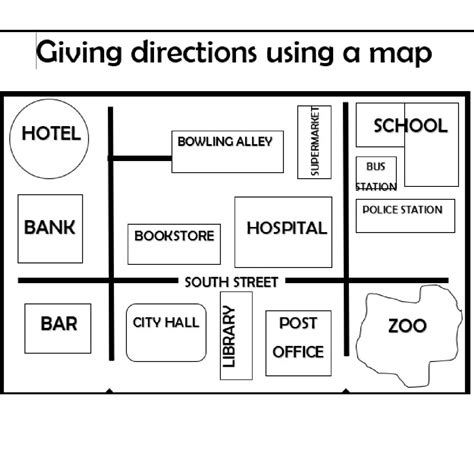 Giving Directions Map Clip Art