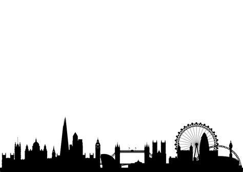 London silhouette, London skyline, Fancy