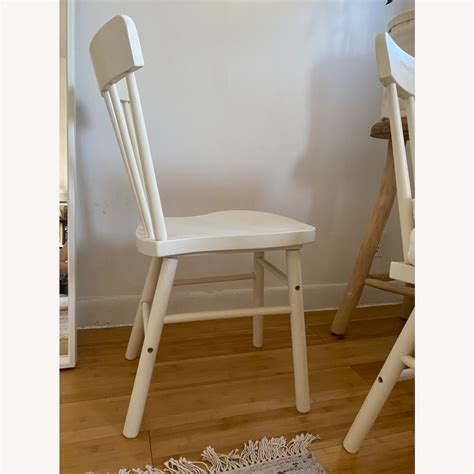 IKEA White Dining Chairs (set of 4) - AptDeco