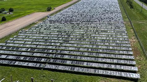 Hail leaves home solar units destroyed in Austin, Texas - Oklahoma ...