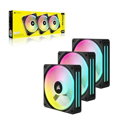 Corsair iCue Link QX120 Kit de démarrage - Noir - 120 mm (Pack de 3 ...