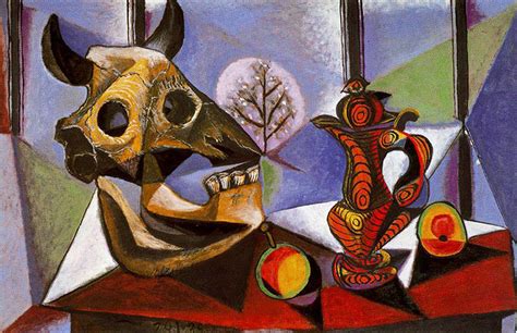 Still life with bull's skull, 1939 - Pablo Picasso - WikiArt.org