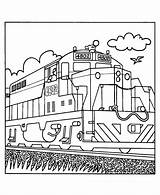 Real Bnsf Train Pages Coloring Sketch Page sketch template