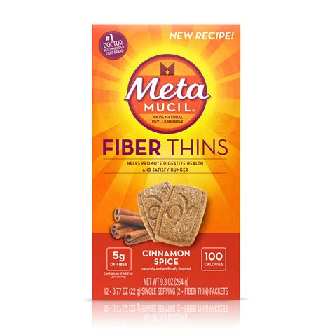 Metamucil Fiber Thins Cinnamon Spice - Cinnamon Fiber | Metamucil®