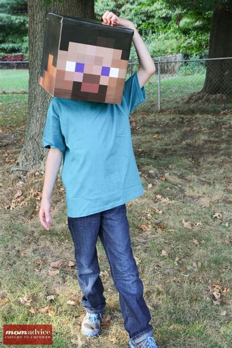 How to Make a Minecraft Steve Costume for Halloween - MomAdvice