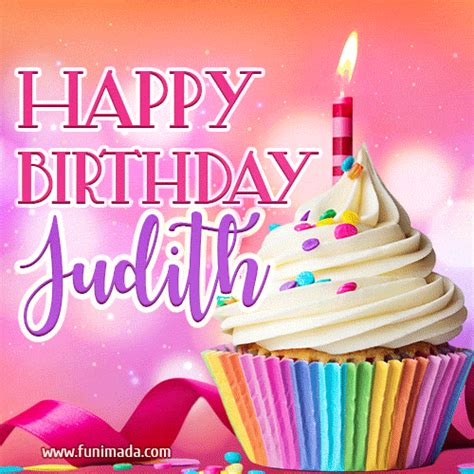 Happy Birthday Judith - Lovely Animated GIF | Funimada.com