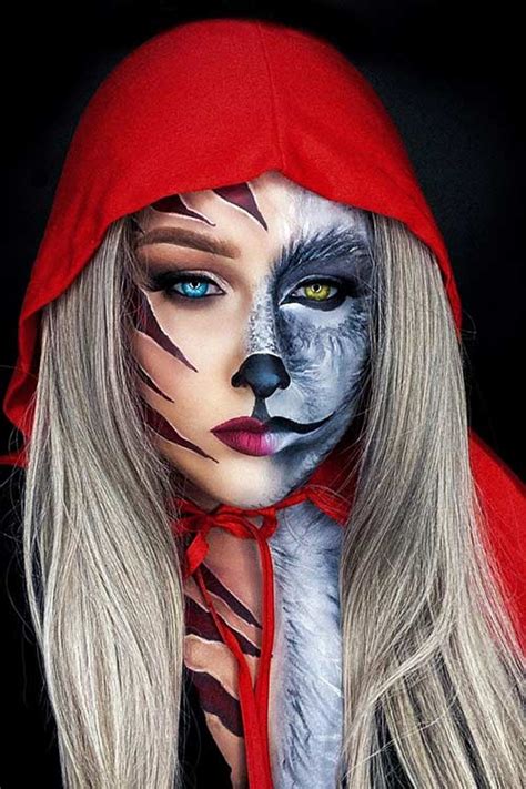 23 Half Face Halloween Makeup Ideas – StayGlam