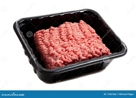 Raw Hamburger Meat On White Royalty Free Stock Image - Image: 11481566